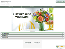 Tablet Screenshot of petreesflowers.net